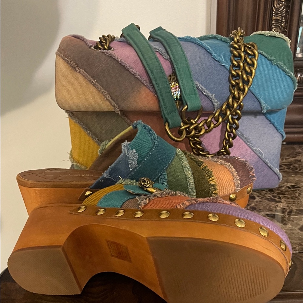 Kurt Geiger Multicolor Patchwork Mules - image 4